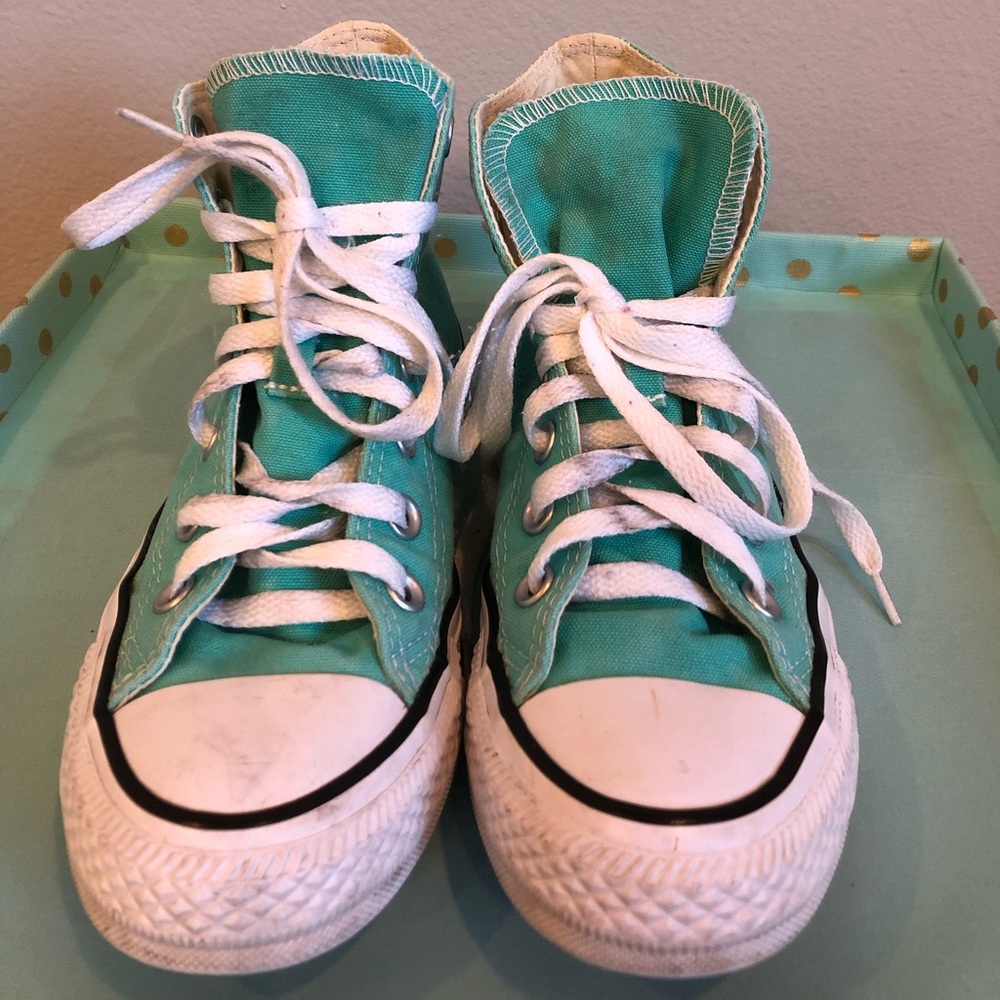 Aqua Converse High Top Women’s Size 6